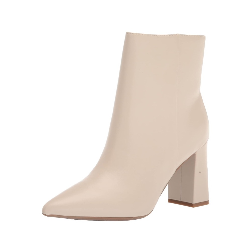 Nine West Cacey 9x9 Heeled Booties - taupe/beige - Nude Ankle Boots